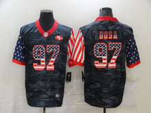 Load image into Gallery viewer, Men's San Francisco 49ers Nick Bosa Black Camo USA Flag Limited Jersey