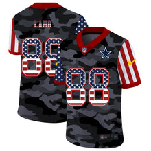 Load image into Gallery viewer, Men's Dallas Cowboys CeeDee Lamb Camo USA Flag Limited Jersey