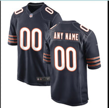 Load image into Gallery viewer, Men's Chicago Bears Nike Navy Custom Game Jersey