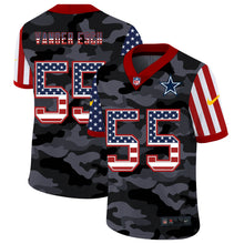 Load image into Gallery viewer, Men's Dallas Cowboys Leighton Vander Esch Camo USA Flag Limited Jersey
