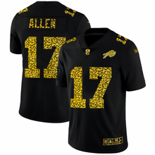 Load image into Gallery viewer, Men's Buffalo Bills Josh Allen Nike Black Leopard Print Vapor Limited Jersey