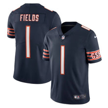 Load image into Gallery viewer, Men's Chicago Bears Justin Fields Nike Navy Vapor Limited Jersey