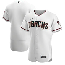 Load image into Gallery viewer, Men's Arizona Diamondbacks Nike White/Crimson Home Authentic Team Jersey