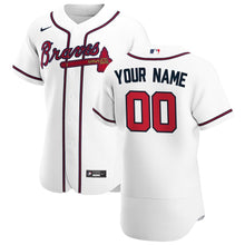 Load image into Gallery viewer, Men's Atlanta Braves Nike White Home Authentic Custom Jersey