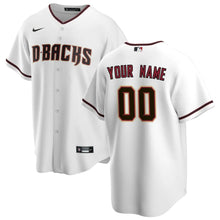 Load image into Gallery viewer, Men's Arizona Diamondbacks Nike White Home Replica Custom Jersey