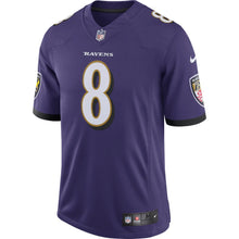 Load image into Gallery viewer, Men's Baltimore Ravens Lamar Jackson Nike Purple Speed Machine Limited Jersey