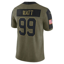 Load image into Gallery viewer, Men's Arizona Cardinals J.J. Watt Nike Olive 2021 Salute To Service Limited Player Jersey