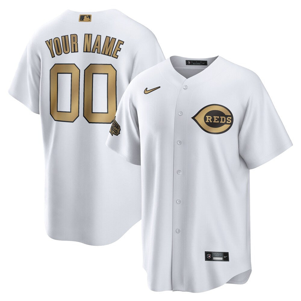 MLB Men's Cincinnati Reds Nike White 2022 MLB All-Star Game Replica Custom Jersey