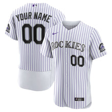 Load image into Gallery viewer, MLB Men&#39;s Colorado Rockies Nike White Home Authentic Custom Jersey