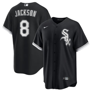 MLB Men's Chicago White Sox Bo Jackson Nike Black Alternate Cooperstown Collection Replica Player Jersey