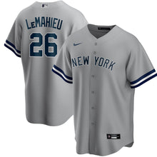 Load image into Gallery viewer, MLB Men&#39;s New York Yankees DJ LeMahieu Nike Gray Road Replica Player Jersey