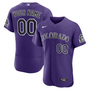 MLB Men's Colorado Rockies Nike White Home Authentic Custom Jersey