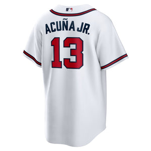 MLB Men's Atlanta Braves Ronald Acuna Jr. Nike Gray Road Replica Player Name Jersey
