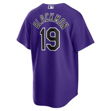 Load image into Gallery viewer, MLB Men&#39;s Colorado Rockies Charlie Blackmon Nike Purple Alternate Replica Player Name Jersey