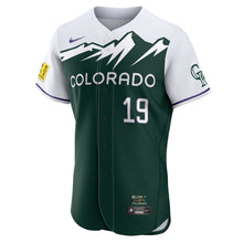 Load image into Gallery viewer, MLB Men&#39;s Colorado Rockies Charlie Blackmon Nike Green 2022 City Connect Authentic Player Jersery