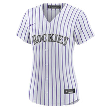 Load image into Gallery viewer, MLB Women&#39;s Colorado Rockies Charlie Blackmon Nike White Home Replica Player Jersey