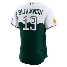 Load image into Gallery viewer, MLB Men&#39;s Colorado Rockies Charlie Blackmon Nike Green 2022 City Connect Authentic Player Jersery