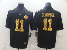 Load image into Gallery viewer, Men&#39;s Pittsburgh Steelers Chase Claypool Nike Black Leopard Print Vapor Limited Jersey