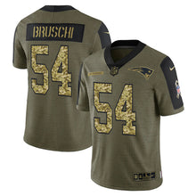 Load image into Gallery viewer, Men&#39;s New England Patriots Tedy Bruschi Nike Camo 2021 Salute To Service Limited Player Jersey