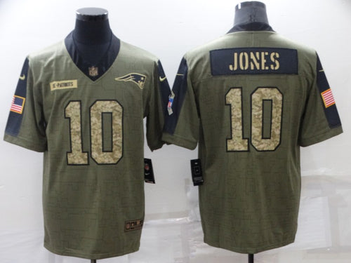 Men's New England Patriots  Mac Jones Nike Camo 2021 Salute To Service Limited Player Jersey