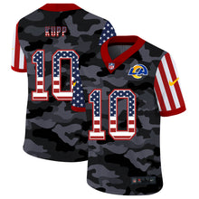 Load image into Gallery viewer, Men&#39;s Los Angeles Rams Cooper Kupp Camo USA Flag Limited Jersey
