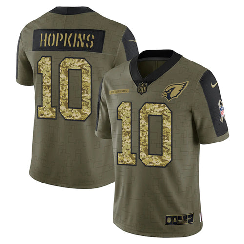 Men's Arizona Cardinals DeAndre Hopkins Camo 2021 Salute To Service Limited Player Jersey