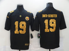 Load image into Gallery viewer, Pittsburgh Steelers JuJu Smith-Schuster Nike Black Leopard Print Vapor Limited Jersey
