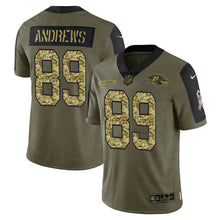 Load image into Gallery viewer, Men&#39;s Baltimore Ravens Mark Andrews Camo 2021 Salute To Service Limited Player Jersey