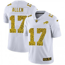 Load image into Gallery viewer, Men&#39;s Buffalo Buffalo Bills Josh Allen Nike Flocked Leopard Print Vapor Limited Jersey