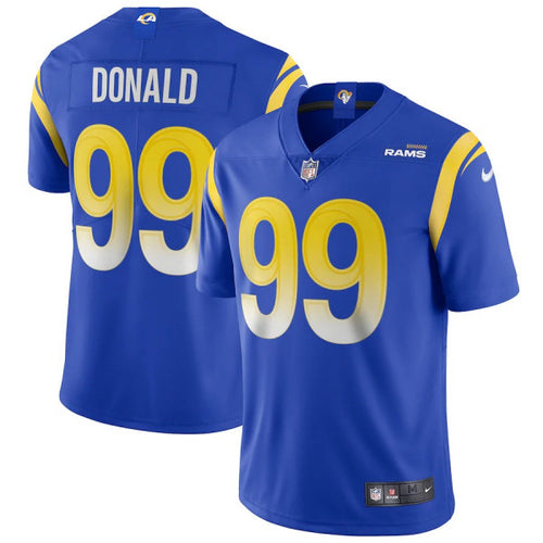 Men's Los Angeles Rams Aaron Donald Nike Bone Vapor Limited Jersey