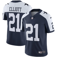 Load image into Gallery viewer, Men&#39;s Dallas Cowboys Ezekiel Elliott Nike Navy Alternate Vapor Limited Jersey