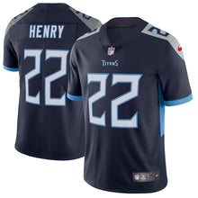 Load image into Gallery viewer, Men&#39;s Tennessee Titans Derrick Henry Nike Navy Vapor Untouchable Limited Jersey