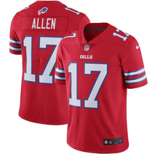 Load image into Gallery viewer, Men&#39;s Buffalo Bills Josh Allen Nike Red Color Rush Vapor Limited Jersey