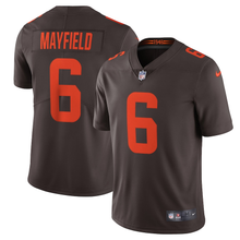 Load image into Gallery viewer, Men&#39;s Cleveland Browns Baker Mayfield Nike Brown Alternate Vapor Limited Jersey