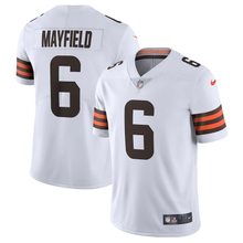 Load image into Gallery viewer, Men&#39;s Cleveland Browns Baker Mayfield Nike Brown Vapor Limited Player Jersey