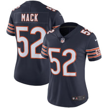 Load image into Gallery viewer, Women&#39;s Chicago Bears Khalil Mack Nike Navy Vapor Limited Player Jersey
