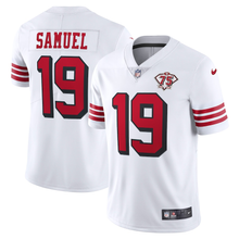 Load image into Gallery viewer, Men&#39;s San Francisco 49ers Deebo Samuel Nike White 75th Anniversary 2nd Alternate Vapor Limited Jersey