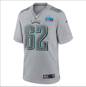 Jason Kelce Philadelphia Eagles Nike Super Bowl LVII Patch Atmosphere Fashion Game Jersey - Gray