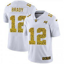 Load image into Gallery viewer, Men&#39;s Tampa Bay Buccaneers Tom Brady Nike Flocked Leopard Print Vapor Limited Jersey