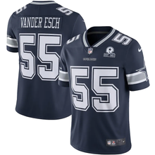 Load image into Gallery viewer, Men&#39;s Dallas Cowboys Leighton Vander Esch Nike Navy 60th Anniversary Limited Jersey