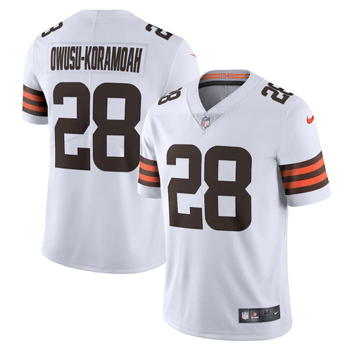 Men's Cleveland Browns Jeremiah Owusu-Koramoah Nike White Vapor Limited Jersey