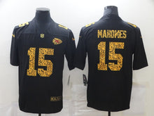 Load image into Gallery viewer, Men&#39;s Kansas City Chiefs Patrick Mahomes Nike Black Leopard Print Vapor Limited Jersey