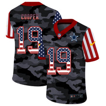 Load image into Gallery viewer, Men&#39;s Dallas Cowboys Amari Cooper Camo USA Flag Limited Jersey