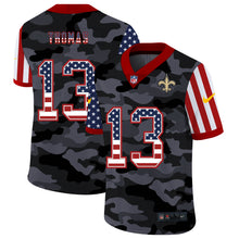 Load image into Gallery viewer, Men&#39;s New Orleans Saints Michael Thomas Black Camo USA Flag Limited Jersey