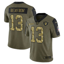 Load image into Gallery viewer, Men&#39;s Las Vegas Raiders Hunter Renfrow Camo 2021 Salute To Service Limited Player Jersey