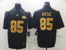 Load image into Gallery viewer, Men&#39;s San Francisco 49ers George Kittle Nike Black Leopard Print Jersey