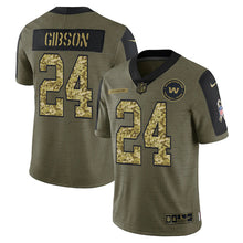 Load image into Gallery viewer, Men&#39;s Washington Commanders Antonio Gibson Camo 2021 Salute To Service Limited Player Jersey