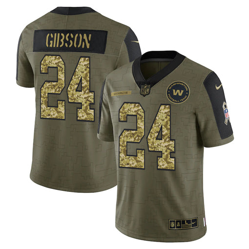 Men's Washington Commanders Antonio Gibson Camo 2021 Salute To Service Limited Player Jersey
