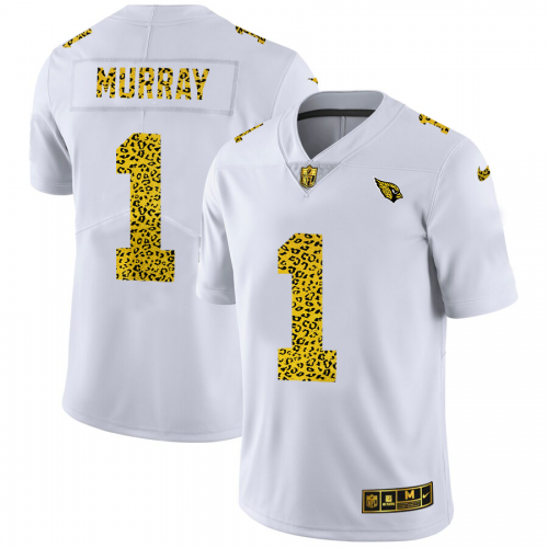 Men's Arizona Cardinals Kyler Murray Nike Flocked Leopard Print Vapor Limited Jersey