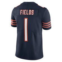 Load image into Gallery viewer, Men&#39;s Chicago Bears Justin Fields Nike Navy Vapor Limited Jersey